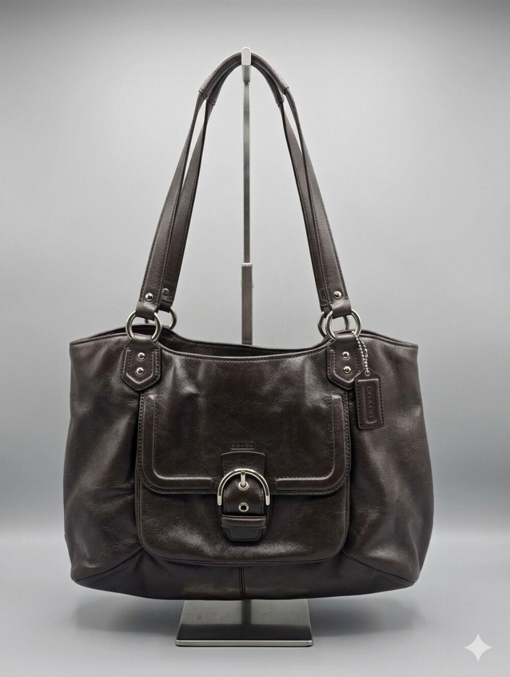 Coach Campbell Belle Leather Carry All Tote